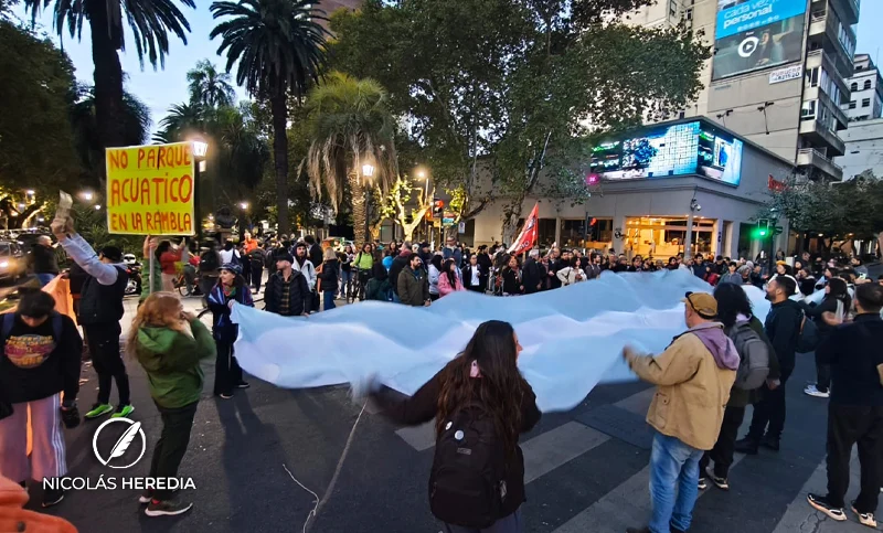 Movilización en contra del Parque Acuático: “No a la privatización de la Rambla”